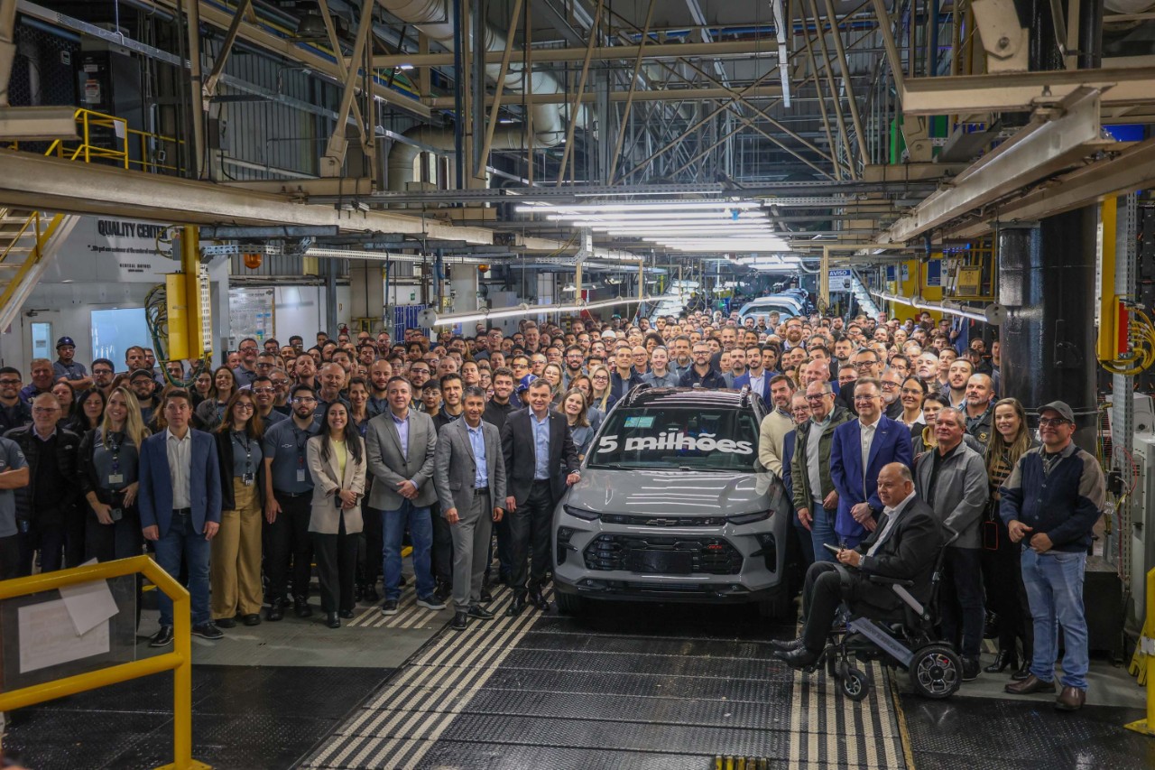 Fábrica da GM em Gravataí chega aos 5 milhões de veículos produzidos
